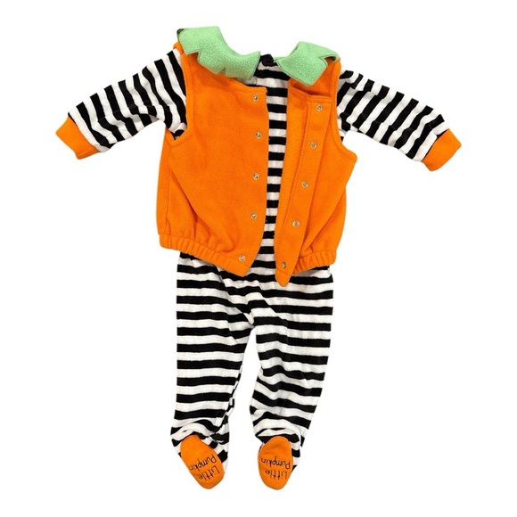 Pumpkin Baby Halloween Costume First Moments 12 Months Fleece Snap - Picture 3 of 6